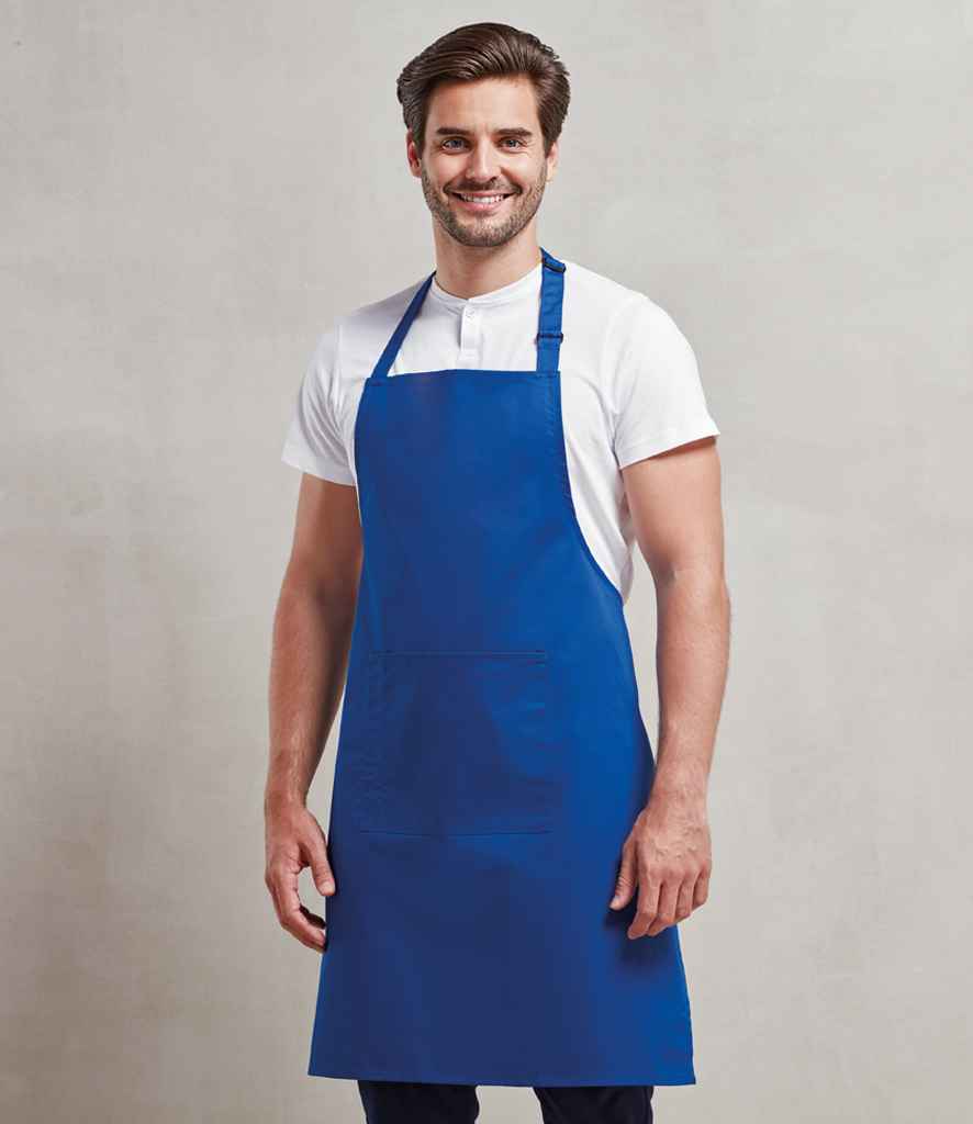 Premier 'Colours' Bib Apron with Pocket - PR154