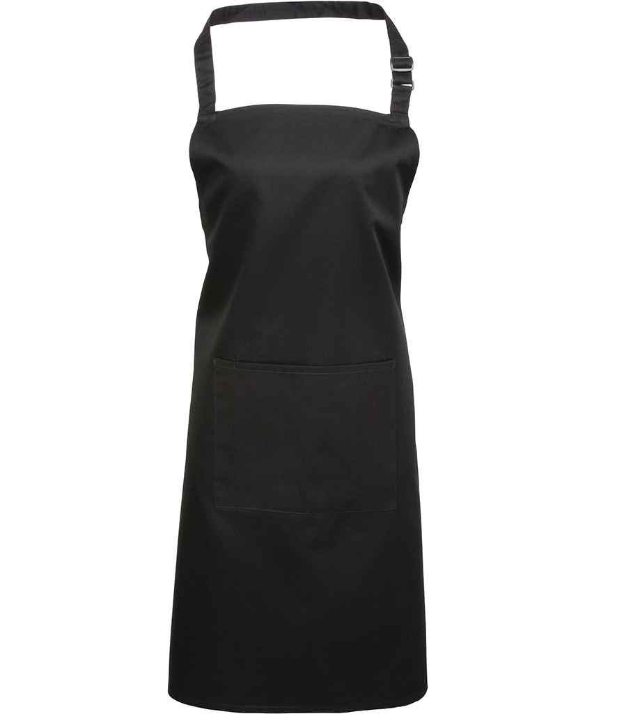 Premier 'Colours' Bib Apron with Pocket - PR154