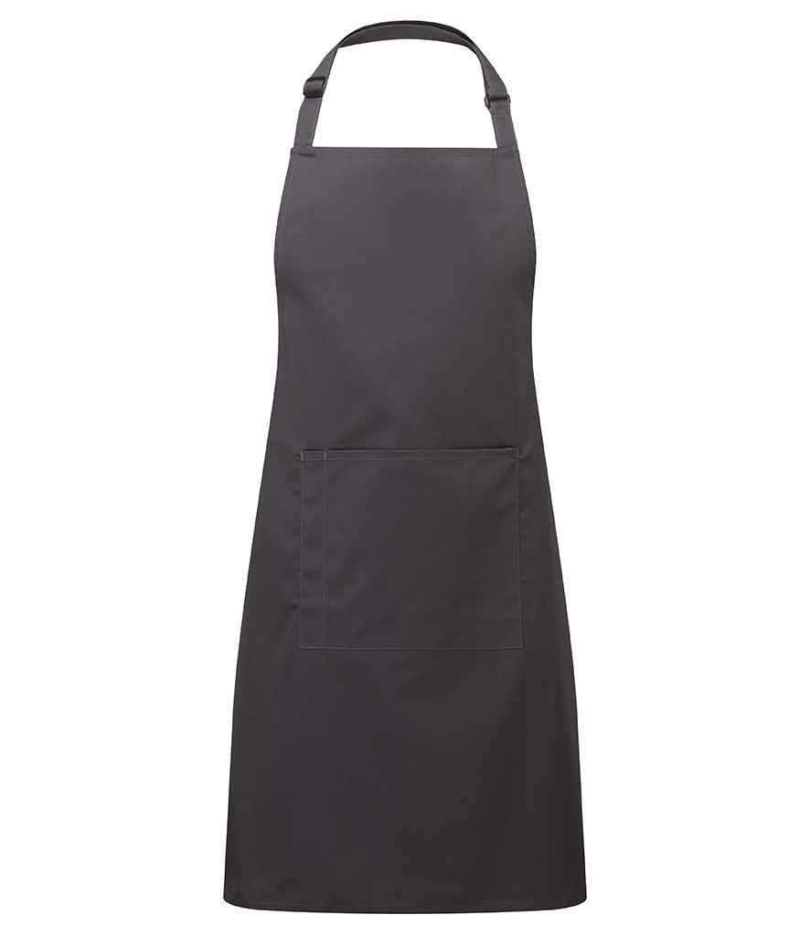 Premier 'Colours' Bib Apron with Pocket - PR154