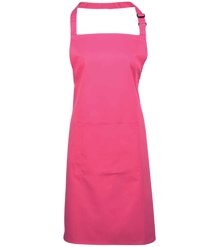 Premier 'Colours' Bib Apron with Pocket - PR154