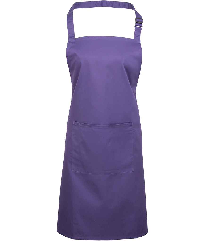 Premier 'Colours' Bib Apron with Pocket - PR154