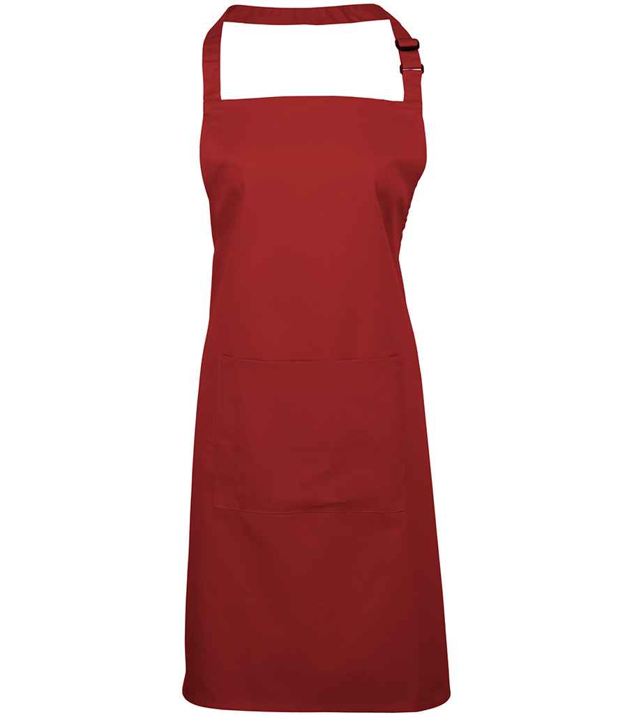 Premier 'Colours' Bib Apron with Pocket - PR154