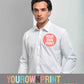 YourOwnPrint Special - Premier Supreme Long Sleeve Poplin Shirt - PR207 - Breast Print OFFER