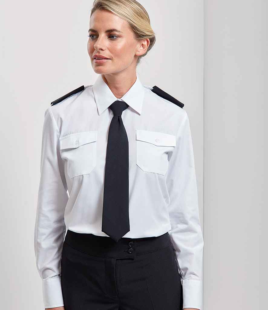 Premier Ladies Long Sleeve Pilot Shirt - PR310