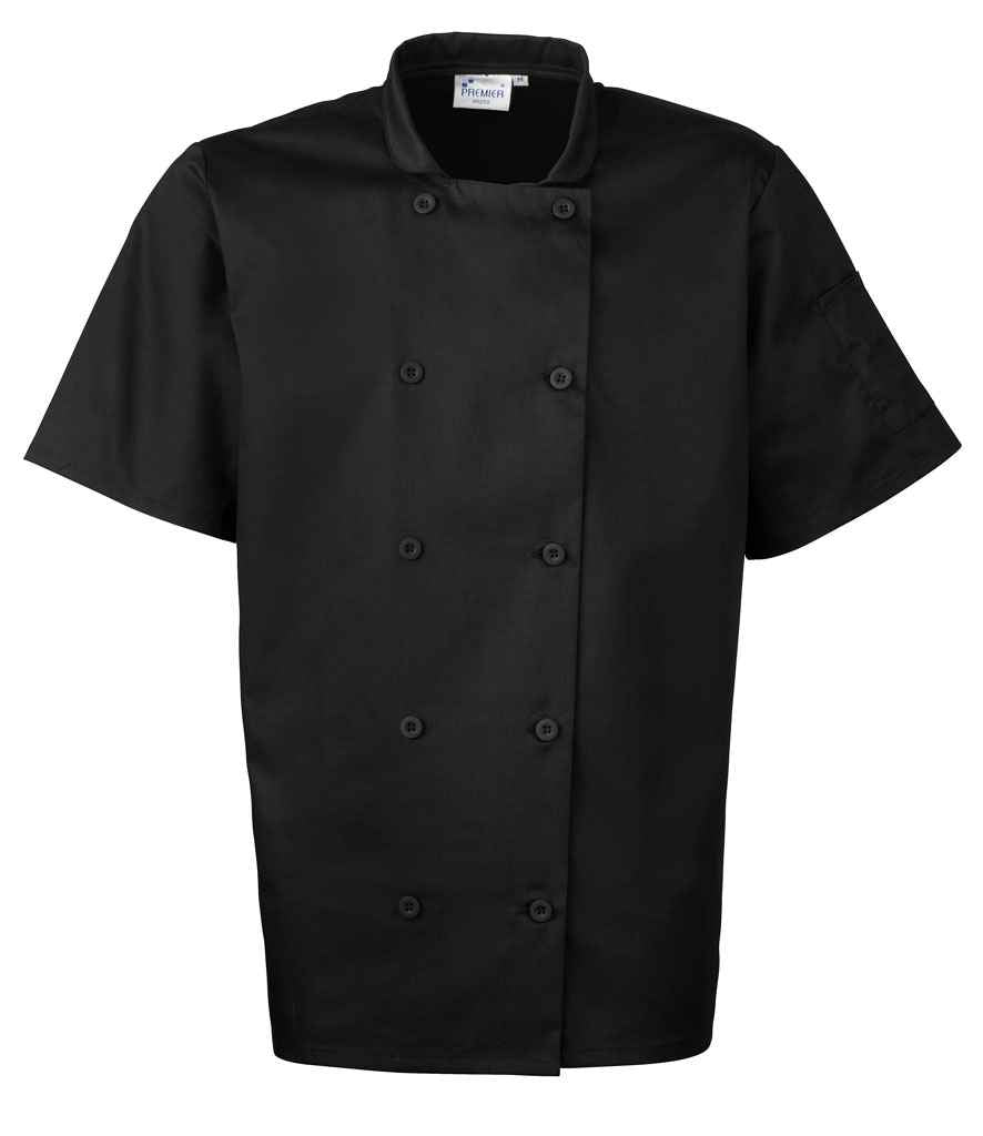 Premier Short Sleeve Chef's Jacket - PR656