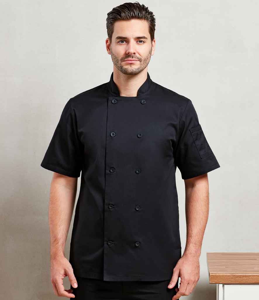 Premier Short Sleeve Chef's Jacket - PR656