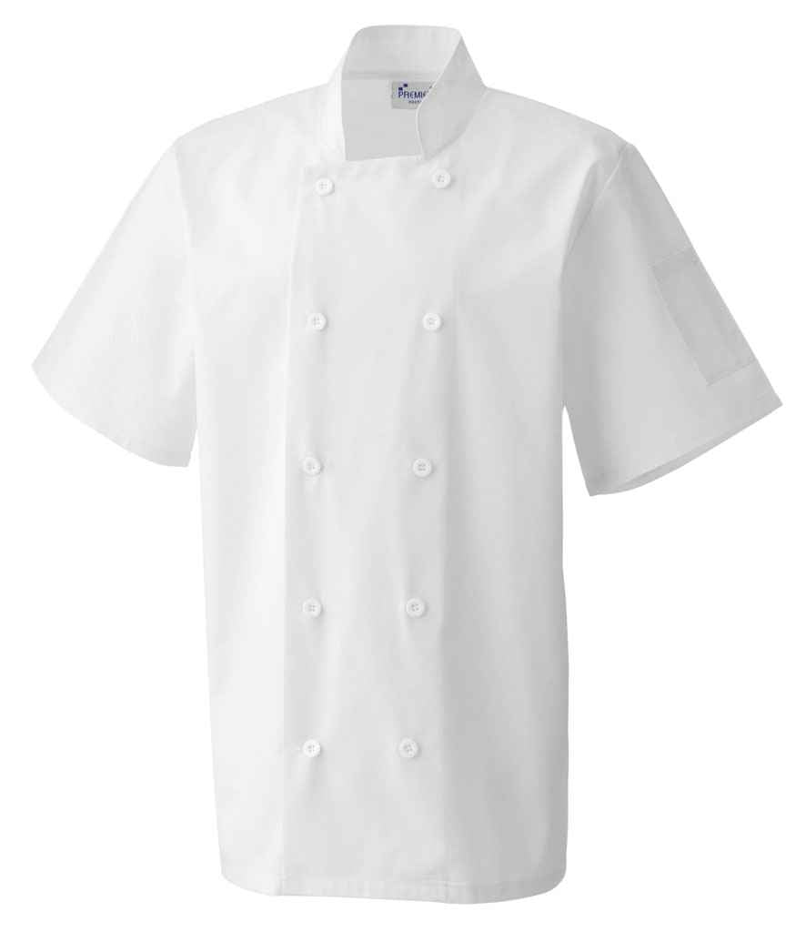 Premier Short Sleeve Chef's Jacket - PR656