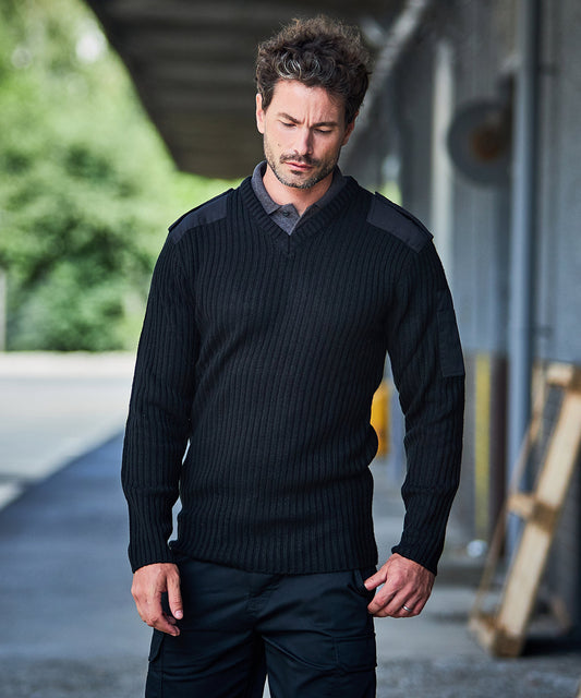 Pro RTX Pro Acrylic Security V Neck Sweater - RX220