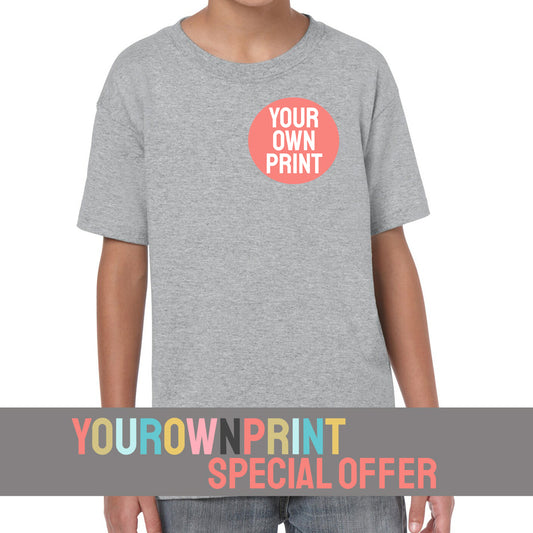 YourOwnPrint Special - Multi Colour Print - Kids T-Shirt