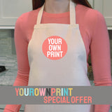 YourOwnPrint Special - Brand Lab Classic Bib Apron - BR506 - Front Print Offer