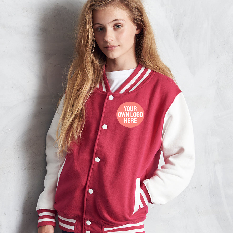 Kids Varsity Jacket - One Colour Print